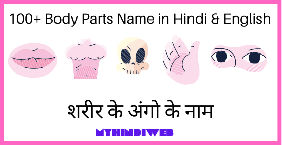 Body Parts Name in Hindi & English